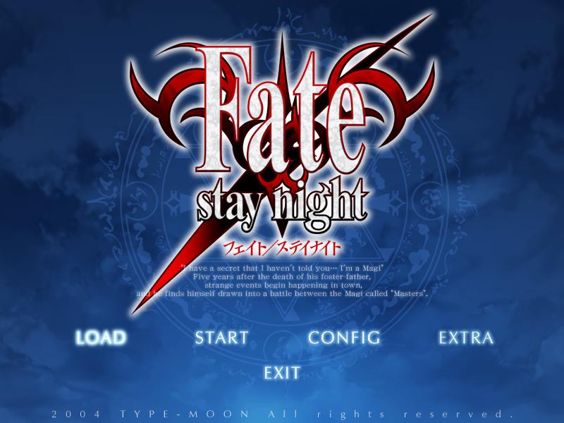 Fate/StayNight Fatetitle13